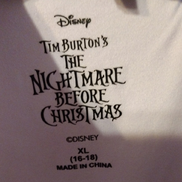 Disney Purple Pajama Set with Jack Skellington designs on It. - Picture 2 of 5